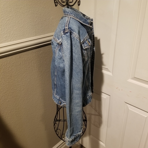 Zena Jean Jacket Size Medium CUTE !! - Picture 5 of 6